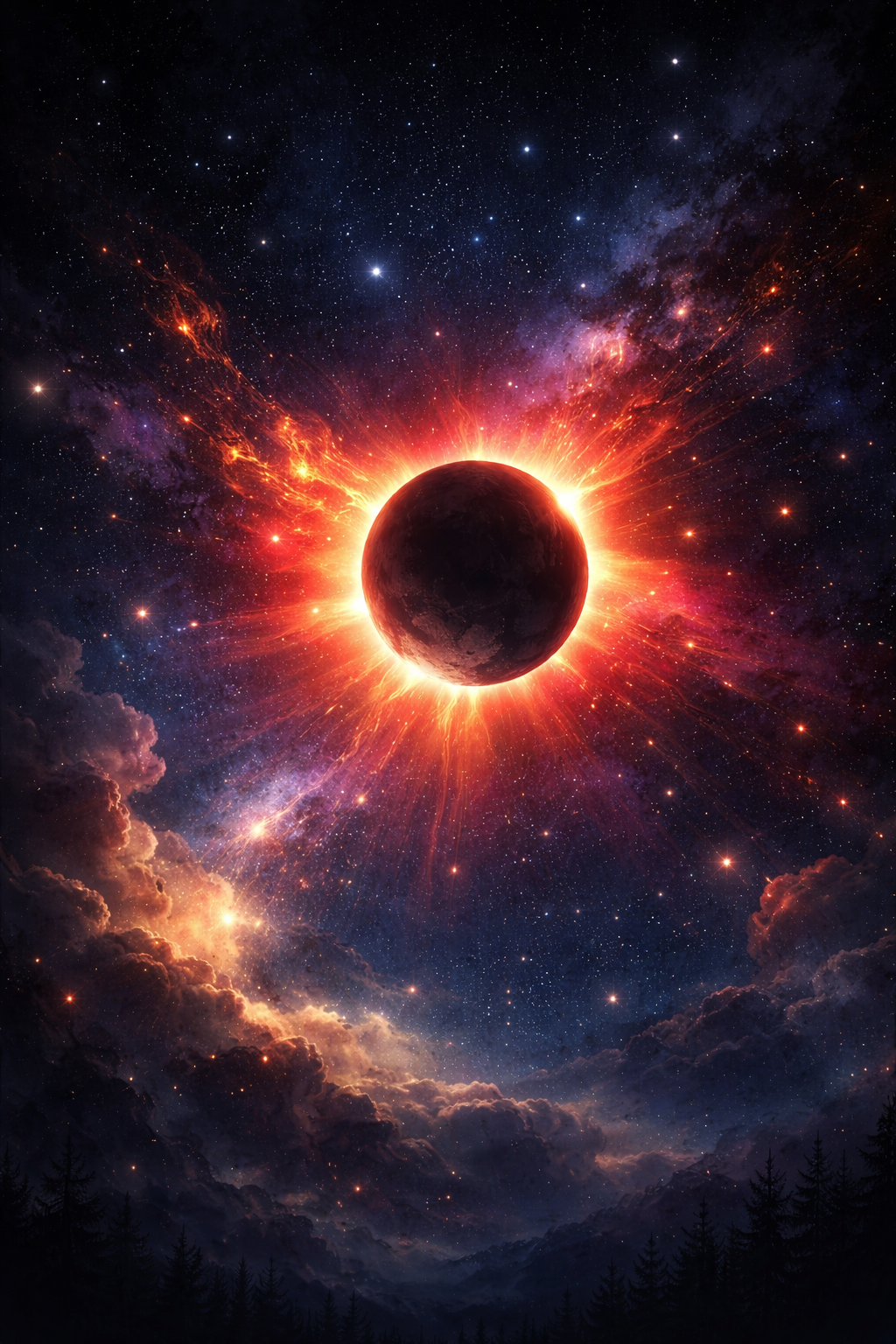 nouvelle lune en Bélier avril 2026 ciel étoilé énergie cosmique